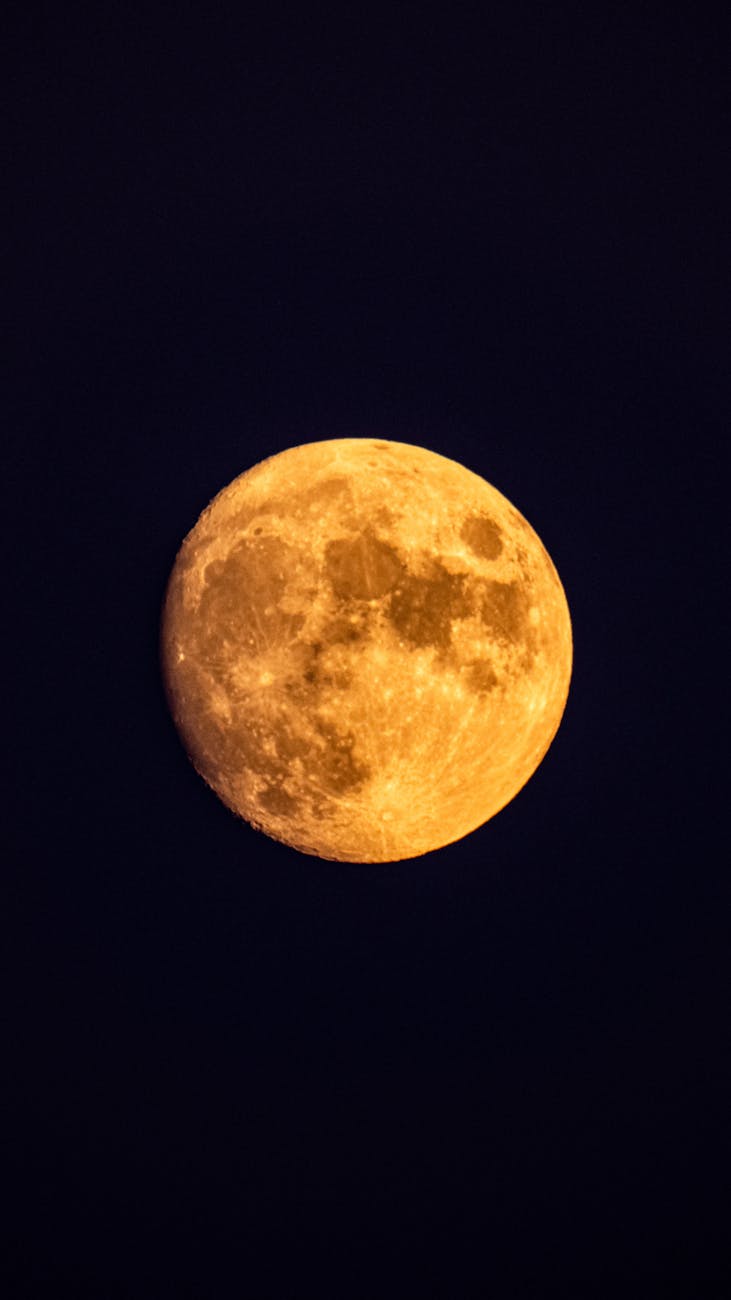 a full moon in the night sky